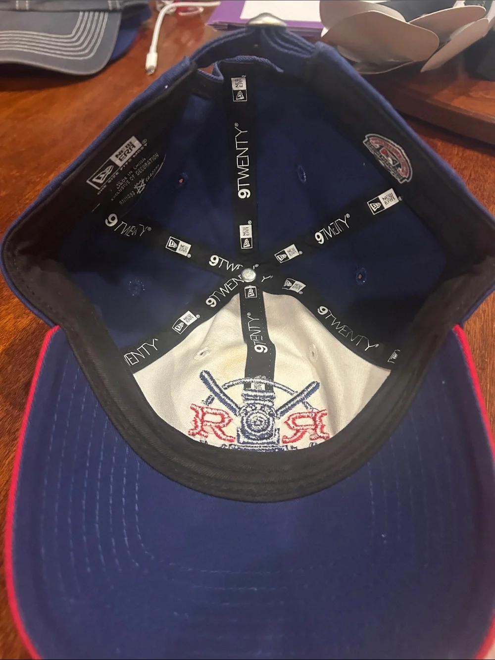 Round Rock Express New Era 9Twenty Red, White, Blue Baseball Cap Train Logo O/S